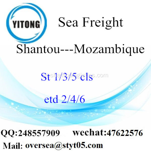 Consolidação de LCL Shantou Porto de Moçambique